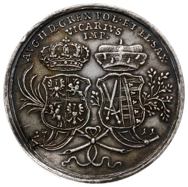 medal o wadze półtalara, 1711