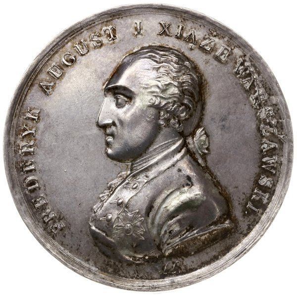 medal dedykowany księciu warszawskiemu, 1808, projektu Jana Ligbera