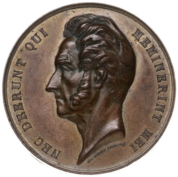 Polska, medal pamiątkowy dedykowany Robertowi Fergussonowi, 1832, projektu Władysława Oleszczyńskiego
