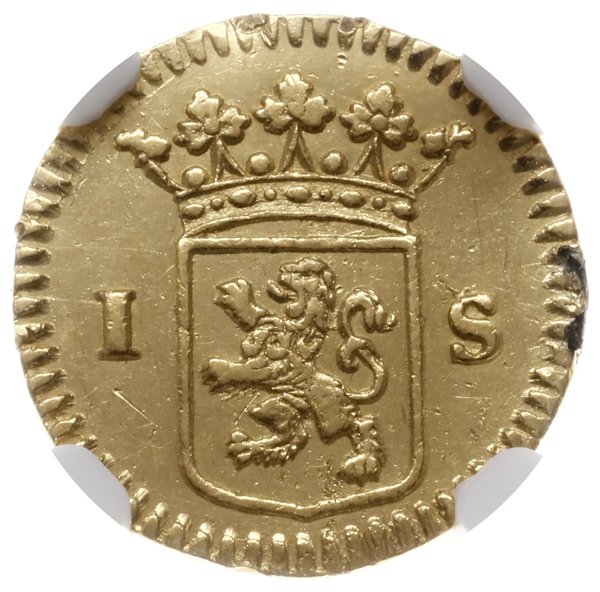 1 stuiver w złocie (o wartości 1/2 dukata), 1725