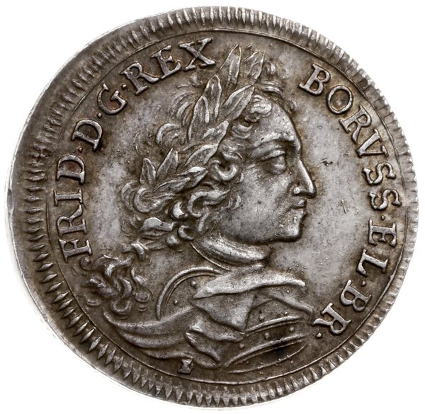 odbitka dukata pośmiertnego w srebrze, 1713, men