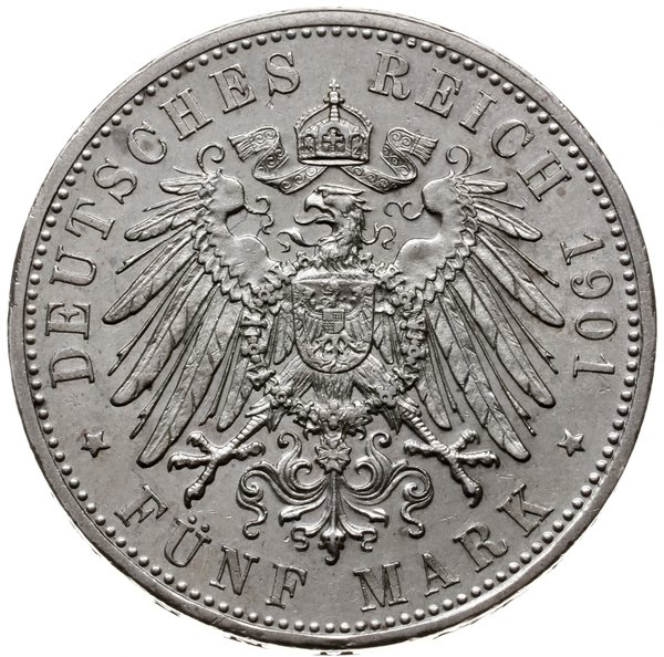 5 marek 1901 D, mennica Monachium