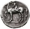 didrachma, 380-345 pne; Aw: Młody mężczyzna siedzący na koniu w lewo, poniżej A; Rw: Taras jadący ..