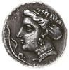 drachma, 360-320 pne; Aw: Głowa nimfy Sinope w n
