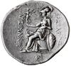 tetradrachma 288-281 pne, Amfipolis; Aw: W obwódce perełkowej głowa Aleksandra w diademie i z roga..