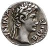 denar, 8 pne, mennica Lugdunum (Lyon); Aw: Głowa cesarza w wieńcu laurowym w prawo, AVGVSTVS DIVI ..