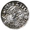 denar typu pointed helmet, 1024-1030, mennica Lincoln, mincerz Swartbrand; Aw: Popiersie władcy w ..