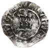 denar typu łupawskiego, XI w.; Aw: Dwa połączone prostokąty, inspirowane prawdopodobnie budowlą,  ..