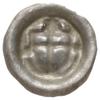 brakteat typu Tarcza z krzyżem, ok. 1307/1308-1317/1318; Tarcza zakonna, nad nią sześcioramienna g..
