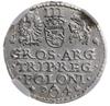 trojak 1594, Malbork; typ monety ze skróconą datą u dołu rozdzieloną pierścieniem (znakiem mincerz..