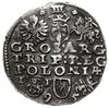 trojak 1595, Lublin; rzadszy wariant w tym typie trojaka z tytulaturą króla SIG III, skrócona data..