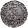 półtalar 1630, Toruń; Aw: Półpostać króla z małą głową w prawo, w koronie i zbroi, w dłoniach trzy..