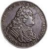 talar 1736, Drezno; Aw: Popiersie króla w prawo, wokoło D G FRID AUGUST REX POL DUX SAX I C  MA & ..