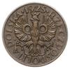 1 grosz 1925, Warszawa; pod napisem GROSZ data 21/V, moneta próbna wybita w ilości 1.000 sztuk  z ..