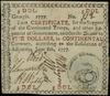 Georgia, 5 dolarów 8.06.1777, for the Support of the Continental Troops, numeracja 112; z podpisam..