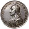 medal dedykowany księciu warszawskiemu, 1808, projektu Jana Ligbera; Aw: Popiersie w mundurze w le..