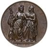 medal Bohaterskiej Polsce, 1831, projektu Jean Jacques Barré’a; Aw: Dwie postacie kobiece w stroja..