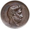 medal poświęcony Joachimowi Lelewelowi, Paryż, 1861, projektu Jeana Würdena; Aw: Głowa w prawo,  n..