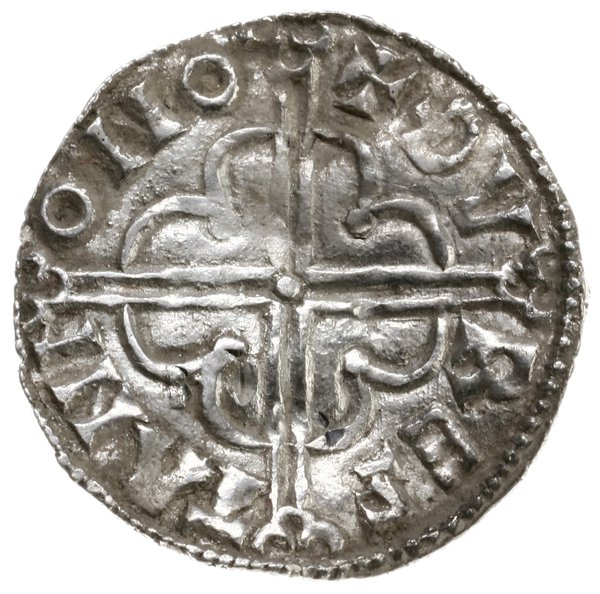 denar typu quatrefoil, 1018-1024, Norwich, mincerz Thurstan