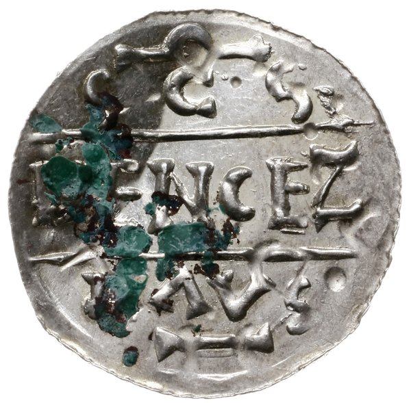 denar, przed 1034, mennica Praga; Aw: Kaplica ze