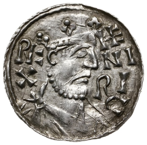 denar, 1009-1024, mincerz Id; Aw: Popiersie wład