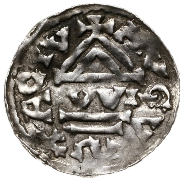 denar, 989-996, mincerz Vilja; Aw: Krzyż grecki,