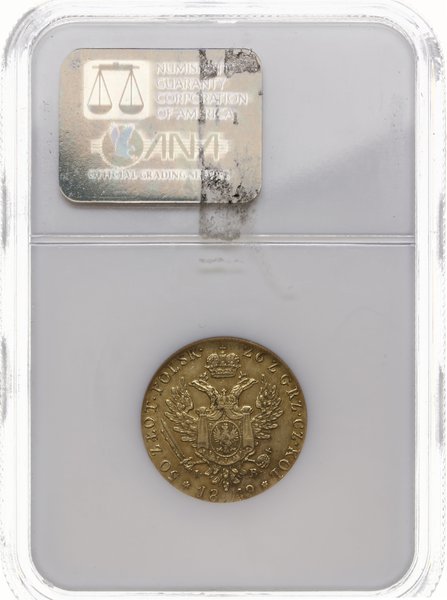 50 złotych 1819, Warszawa; bardzo rzadka odmiana