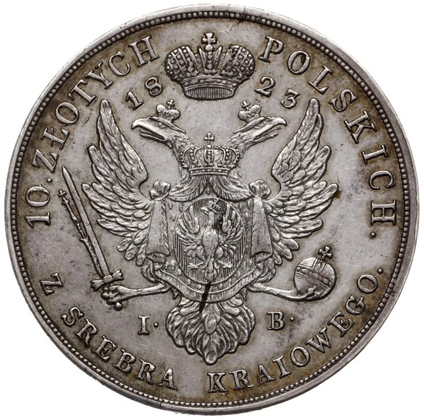 10 złotych 1823, Warszawa