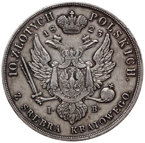 10 złotych 1823, Warszawa