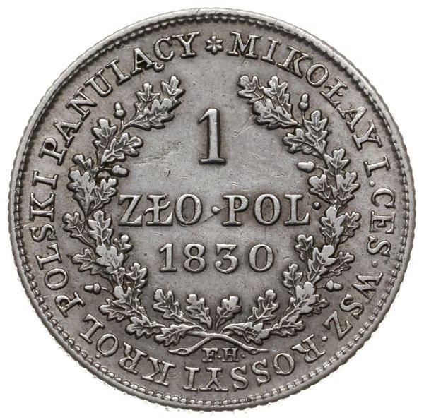 1 złoty 1830 FH, Warszawa