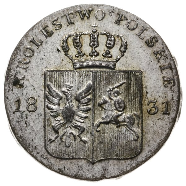 10 groszy 1831, Warszawa; łapy Orła zgięte, nad 