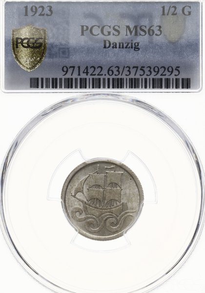 1/2 guldena 1923, Utrecht; Koga; AKS 16, CNG 514