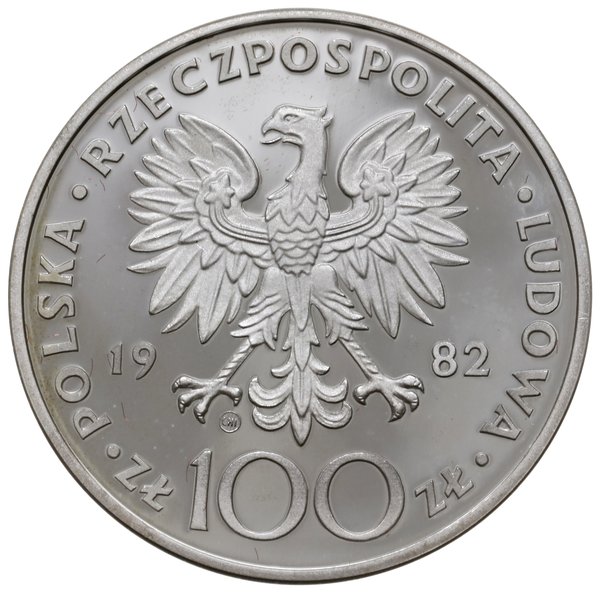 100 złotych 1982, mennica w Szwajcarii; Jan Pawe