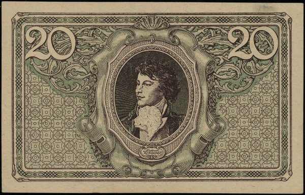 20 marek polskich 17.05.1919, seria J, numeracja