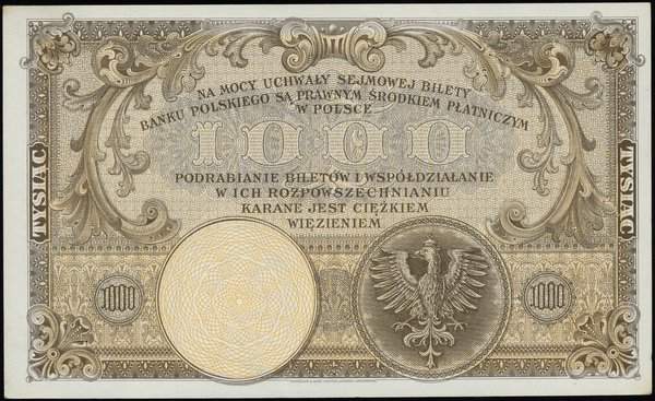 1.000 złotych 28.02.1919, seria, numeracja 5678488
