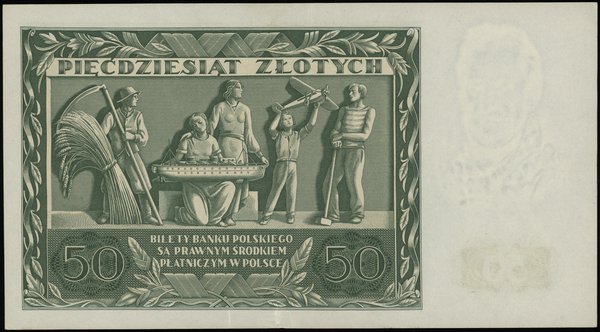 50 złotych 11.11.1936, Jan Henryk Dąbrowski, seria AD, numeracja 1957526