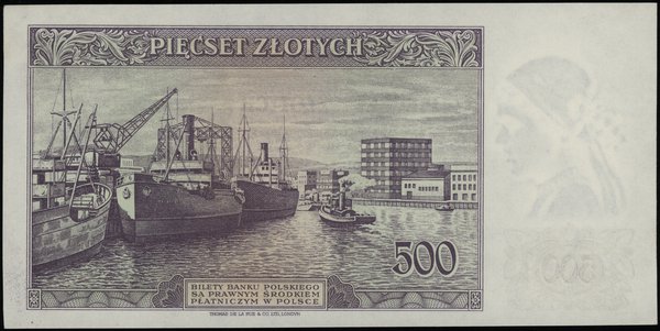 500 złotych 15.08.1939, seria C, numeracja 599041