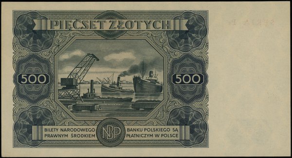500 złotych 15.07.1947, seria P4, numeracja 2826