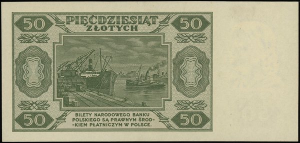 50 złotych 1.07.1948, seria A 8927485; Lucow 128