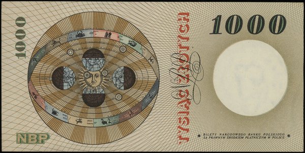 1.000 złotych 29.10.1965, seria A, numeracja 7000448