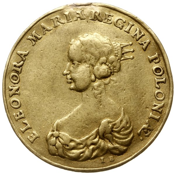 medal zaślubinowy wagi 4 dukatów, bez daty (1670), autorstwa Jana Buchheima