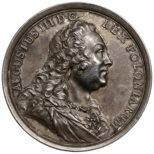 medal wybity z okazji święta Orderu Orła Białego, 1752, projektu Christiana Siegmunda Wermutha