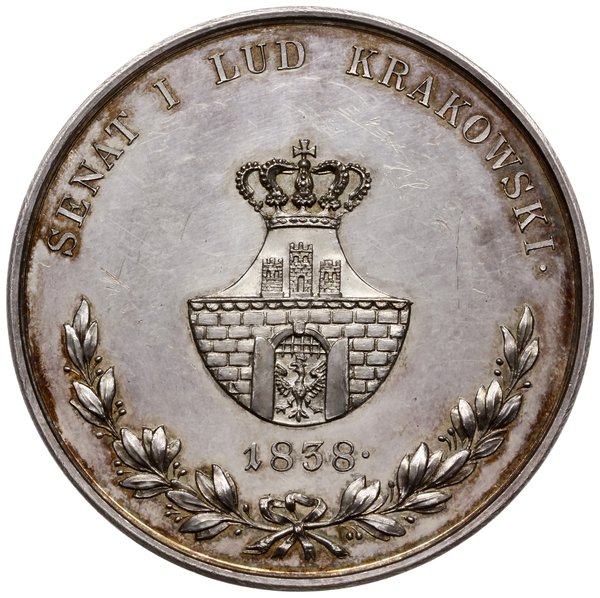 medal pamiątkowy - Florian Straszewski, 1838, medal autorstwa Józefa Daniela Boehm’a