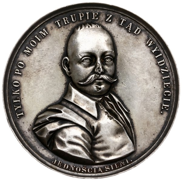 medal wybity dla uczczenia pamięci Tadeusza Reytana oraz na sejm berliński dla członków Koła Polskiego,  1860, medal autorstwa Fryderyka Wilhelma Belowa