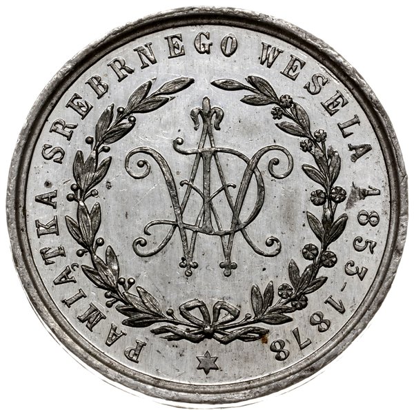 medal na pamiątkę srebrnego wesela, 1878; Aw: W 