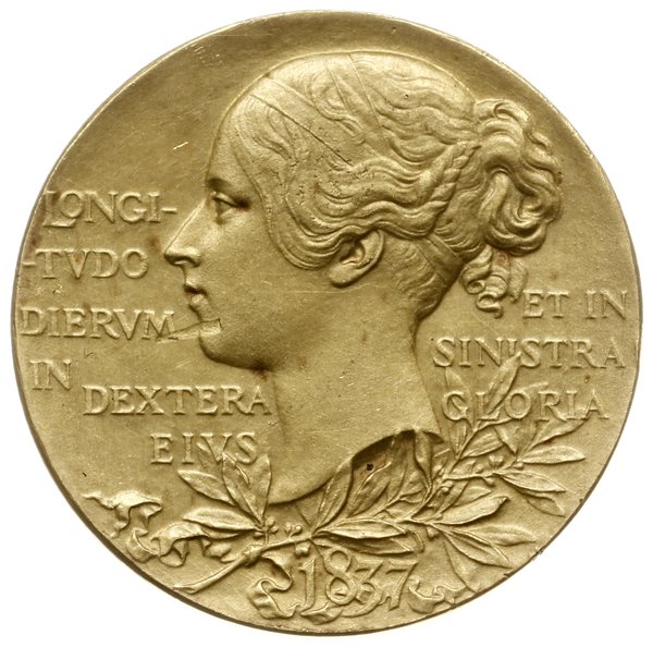 medal na pamiątkę 60. rocznicy panowania królowej Wiktorii, 1897, projektu G. W. Saulles’a