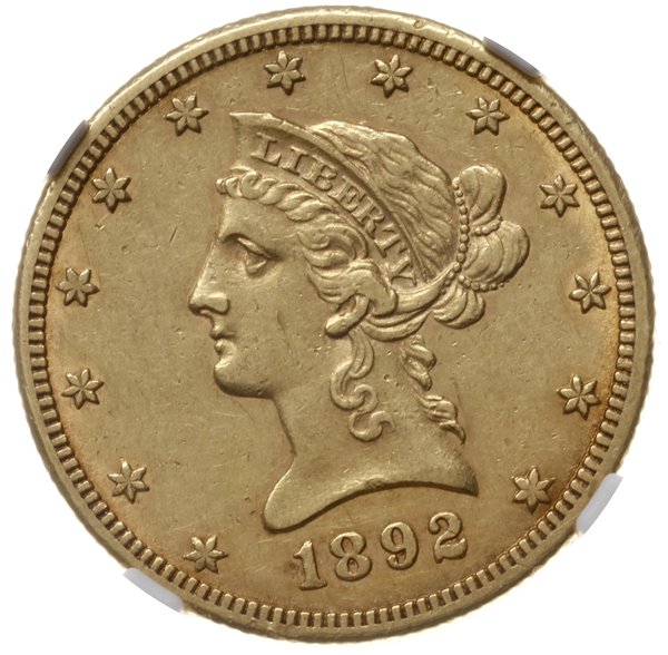 10 dolarów 1892/CC, Carson City; typ Liberty Hea