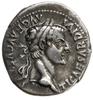 denar, mennica Lugdunum (Lyon); Aw: Głowa cesarza w wieńcu laurowym, zwrócona w prawo, TI CAESAR  ..