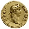 aureus, 64-65, mennica Rzym; Aw: Głowa cesarza w wieńcu laurowym, bez brody, zwrócona w prawo,  NE..