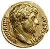 aureus, 125-128, mennica Rzym; Aw: Brodata głowa cesarza w wieńcu laurowym zwrócona w prawo,  HADR..